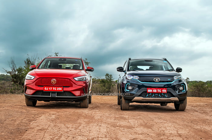 Nexon EV Max vs MG ZS EV facelift comparison